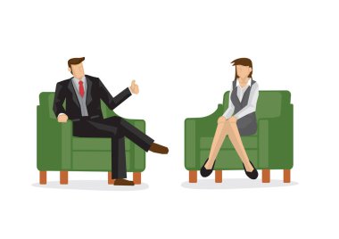 İşverenler çalışanları ve çalışanları sıkı çalışmaları için övüyorlar. Takım çalışması ve takdir kavramı. Vektör çizgi film illüstrasyonu