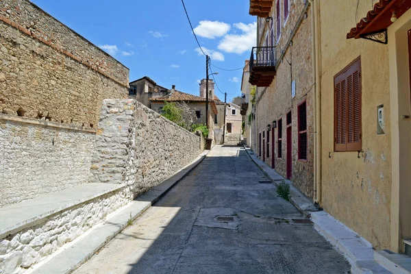 Straat Historische Oude Stad Van Nafplio Griekenland — Stockfoto