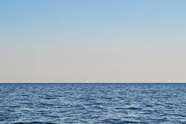 Dvě Plachetnice Jónském Moři — Stock fotografie