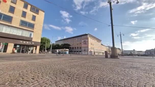 Motion Lapse a Piazza centrale di Goteborg, Svezia — Video Stock