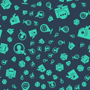 Konumu, e- postayı ve e-postayı ayarla, sohbet mesajlarını monitörden bildir, hesap ekranı, belge ve imleç oluştur. Vektör.