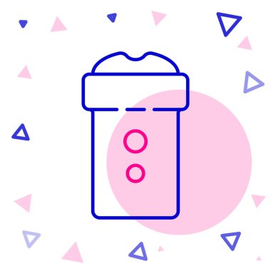 Line Vagina masturbator icon isolated on white background. Sex toy for man. Colorful outline concept. Vector Illustration.