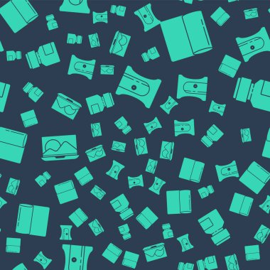 Kalem açacağı, kağıt havlu rulosu, dizüstü bilgisayar ve boya, gouache, kavanoz, dikişsiz boya. Vektör.