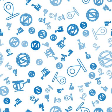 Isometric Helikopteri ayarla, konum ve cep telefonu simgesi yok. Vektör.