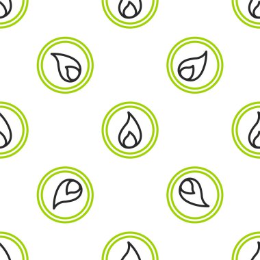 Ateş Hattı simgesi beyaz arkaplanda izole edilmiş kusursuz desen. Vektör İllüstrasyonu.