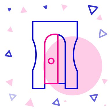 Kalem açacağı simgesi beyaz arkaplanda izole edildi. Renkli taslak konsepti. Vektör İllüstrasyonu.