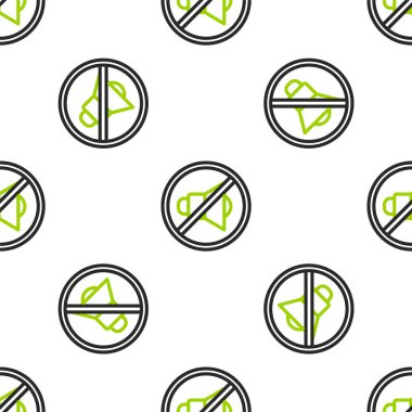 Hat Sözcüsü sessiz simgeyi beyaz arkaplanda izole etti. Ses simgesi yok. Ses Kapalı sembolü. Vektör İllüstrasyonu.