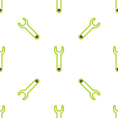 Çizgi Anahtarı simgesi beyaz arkaplanda izole edilmiş pürüzsüz desen. Vektör İllüstrasyonu.