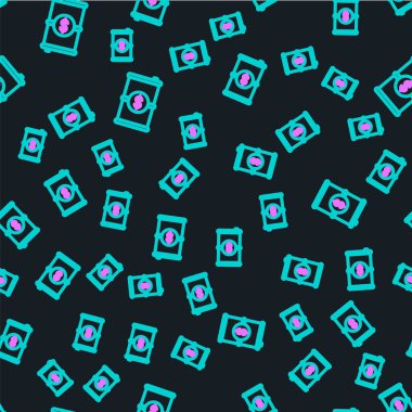 Dolar sembolü sembollü Line Barrel yağı siyah arka planda izole edilmiş. Vektör İllüstrasyonu.