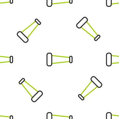 Çizgi Endüstrisi metalik boru ikonu beyaz arka planda izole edilmiş pürüzsüz desen. Tesisat boru hattının farklı şekillerde parçaları. Vektör İllüstrasyonu.