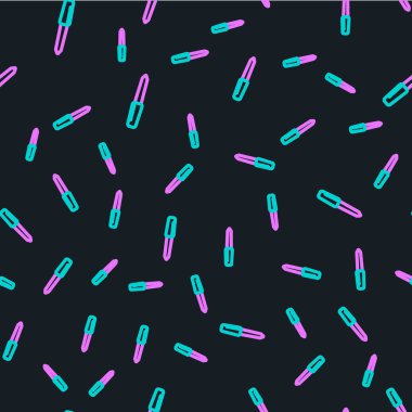 Çizgi Tırnak dosya simgesi siyah arkaplanda izole edilmiş. Manikür aleti. Vektör İllüstrasyonu.