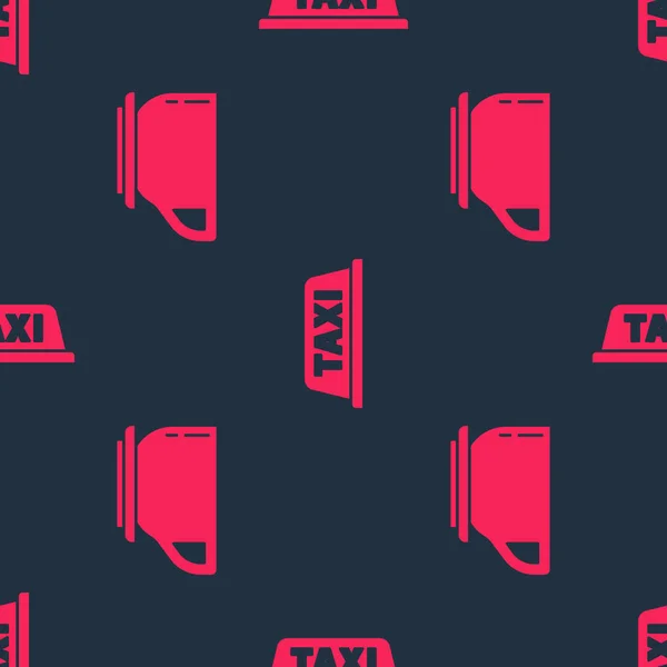 Встановіть Кавову Чашку Дах Автомобіля Таксі Безшовний Візерунок Векторні — стоковий вектор