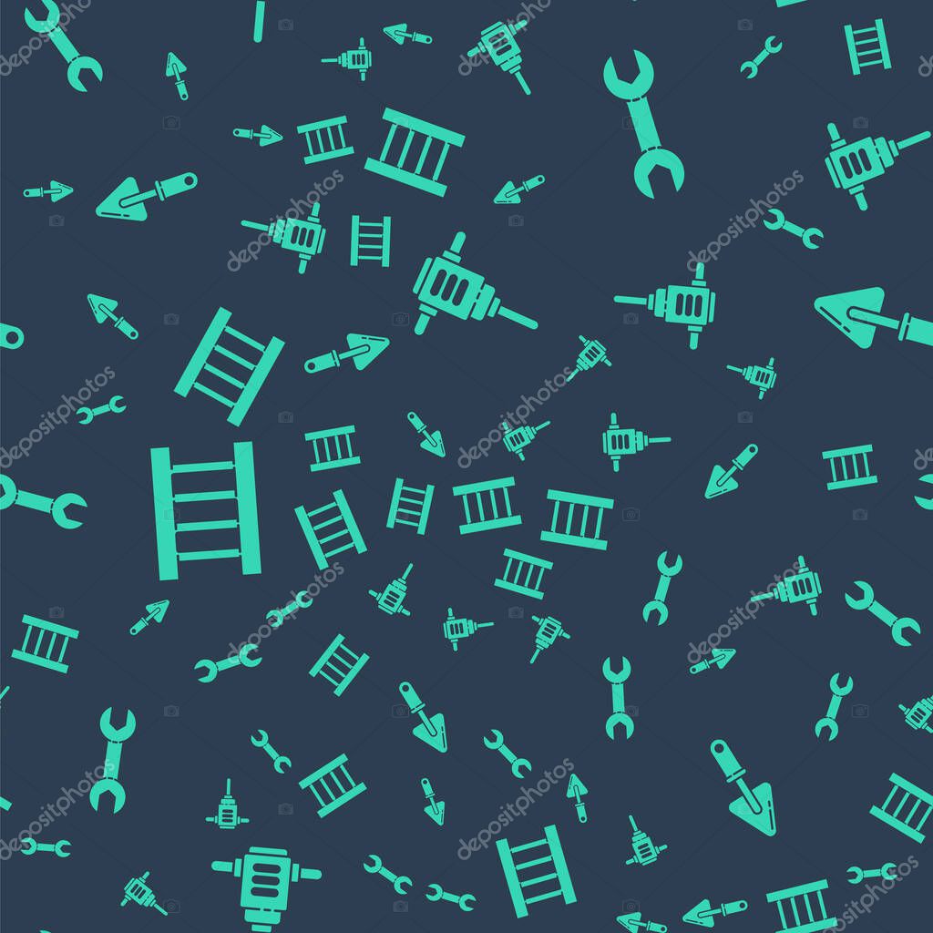 Set Taladro de martillo giratorio eléctrico, llave inglesa, escalera de