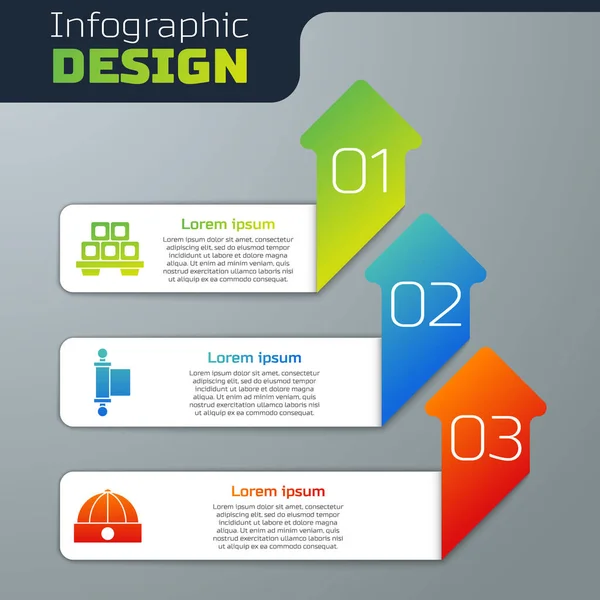 Set Sushi Snijplank Decreet Papier Perkament Perkament Chinese Hoed Bedrijfsinfographic — Stockvector