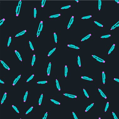 Satır Kalemi simgesi siyah arkaplanda izole edilmiş. Vektör İllüstrasyonu.