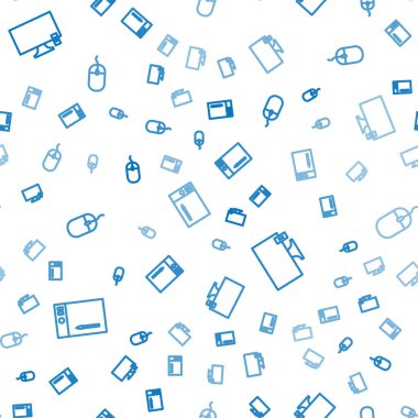 Satır Grafik Tableti, Akıllı TV ve Bilgisayar faresini pürüzsüz desene ayarla. Vektör.