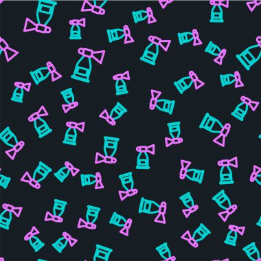 Çizgi hava kornosu simgesi siyah arkaplanda izole edilmiş. Sporseverler ya da vatandaşlar hükümete ve yolsuzluğa karşı. Vektör İllüstrasyonu