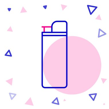 Çizgi Işığı simgesi beyaz arkaplanda izole edildi. Renkli taslak konsepti. Vektör İllüstrasyonu