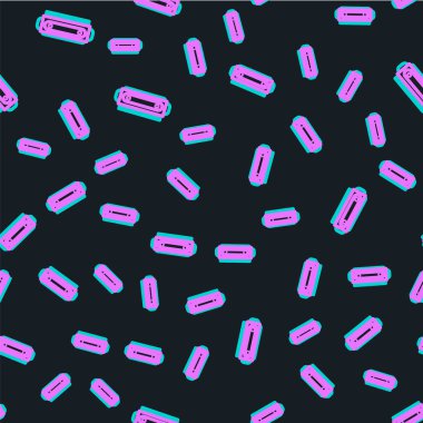 Line Harmonica simgesi siyah arkaplanda izole edilmiş. Müzik aleti. Vektör İllüstrasyonu.