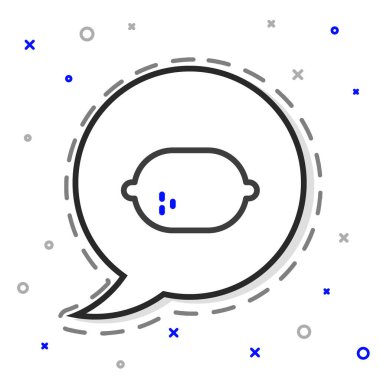 Lemon çizgi simgesi beyaz arkaplanda izole edildi. Renkli taslak konsepti. Vektör İllüstrasyonu.