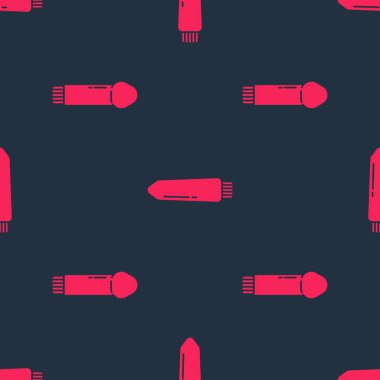 Set Dildo vibrator and Dildo vibrator on seamless pattern. Vector