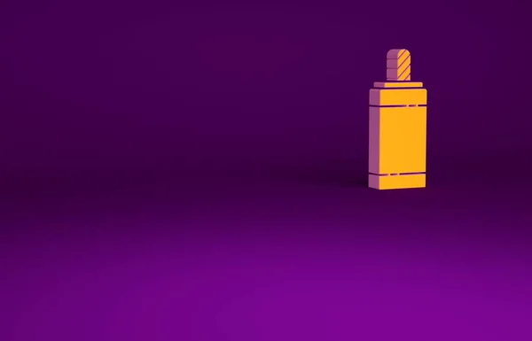 Icono Firework Naranja Aislado Sobre Fondo Púrpura Concepto Fiesta Divertida —  Fotos de Stock