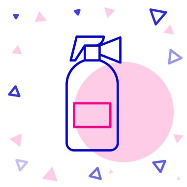 Beyaz arka planda izole edilmiş çizgi yangın söndürme ikonu. Renkli taslak konsepti. Vektör İllüstrasyonu.