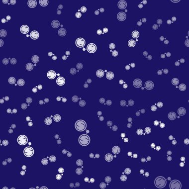 Beyaz Dürbün simgesi mavi arka planda izole edilmiş. Yazılım işareti bul. Casus ekipman sembolü. Vektör İllüstrasyonu.