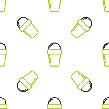 Waffle konisi ikonunda çizgi dondurması beyaz arka planda izole edilmiş pürüzsüz desen. Güzel sembol. Vektör İllüstrasyonu.