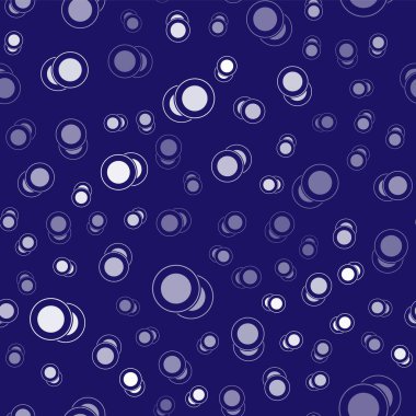 Beyaz plaka simgesi mavi arkaplanda izole edilmiş kusursuz desen. Çatal bıçak sembolü. Restoran tabelası. Vektör İllüstrasyonu.