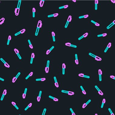 Satır Kalemi simgesi siyah arkaplanda izole edilmiş. Vektör İllüstrasyonu.