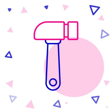 Çizgi Çekici simgesi beyaz arkaplanda izole edildi. Tamir için bir araç. Renkli taslak konsepti. Vektör İllüstrasyonu.