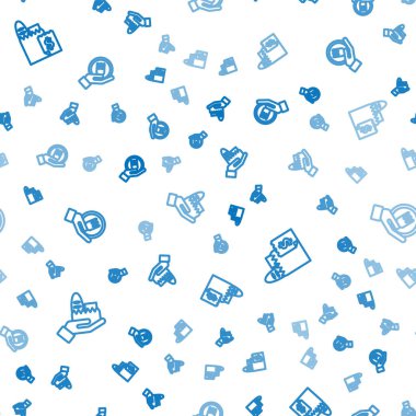 Çevrimiçi sipariş ve teslimat hattını kusursuz bir şekilde ayarla. Vektör.