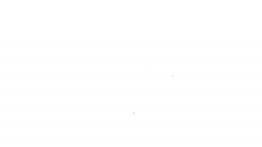 Beyaz arka planda siyah çizgi kalkanı virüslerden, mikroplardan ve bakteri ikonlarından korunuyor. Bağışıklık sistemi konsepti. Corona virüsü 2019-nCoV. 4K Video hareketli grafik canlandırması