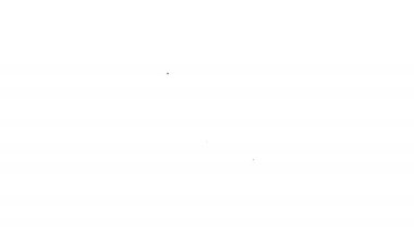 Siyah çizgi Tarayıcı ayarı simgesi beyaz arkaplanda izole edildi. Ayarlama, servis, bakım, onarım, onarım. 4K Video hareketli grafik canlandırması