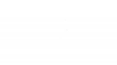 Siyah çizgi bilgisayar fare simgesi beyaz arkaplanda izole edildi. Tekerlek sembollü optik. 4K Video hareketli grafik canlandırması