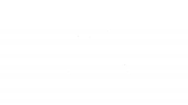 Siyah çizgi hava kulaklığı simgesi beyaz arkaplanda izole edildi. Kulaklıklar için kablosuz cihaz. Elektronik cihazlar. 4K Video hareketli grafik canlandırması