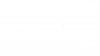 Siyah çizgi fotoğraf makinesi simgesi beyaz arkaplanda izole edildi. Fotoğraf makinesi simgesi. 4K Video hareketli grafik canlandırması