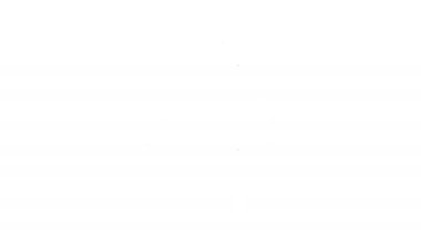 Kırık pil simgesi beyaz arkaplanda izole edilmiş. 4K Video hareketli grafik canlandırması