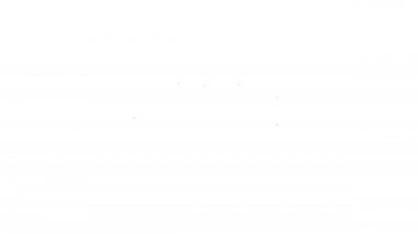 Siyah çizgili tavuk külçeleri beyaz arka planda izole edilmiş kutu simgesinde. 4K Video hareketli grafik canlandırması