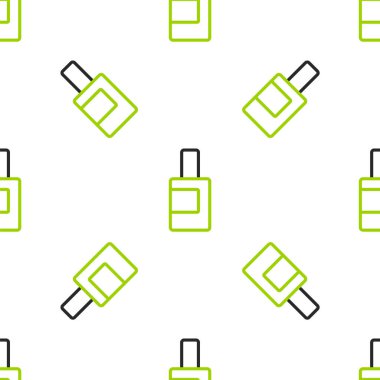 Çamaşır deterjanı, çamaşır suyu, bulaşık deterjanı ya da beyaz arka planda izole edilmiş başka bir temizlik maddesi ikonu için çizgi plastik şişe. Vektör.