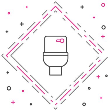 Tuvalet kağıdı simgesi beyaz arkaplanda izole edilmiş. Renkli taslak konsepti. Vektör.