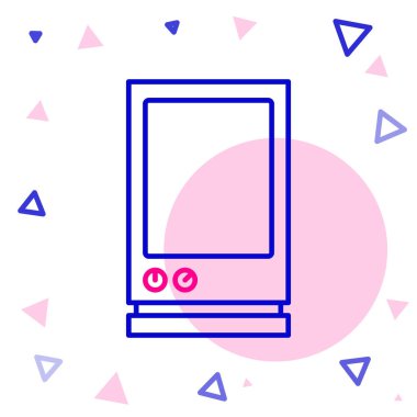 Satır Ses yardımcısı simgesi beyaz arkaplanda izole edildi. Ses kontrol arayüzü akıllı hoparlör. Renkli taslak konsepti. Vektör İllüstrasyonu.