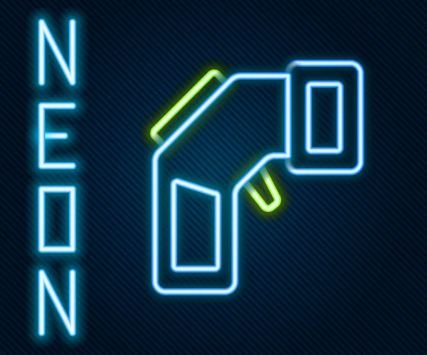 Gloeiende Neon Lijn Digitale Contactloze Thermometer Met Infrarood Lichtpictogram Geïsoleerd — Stockvector