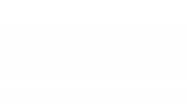 Tıbbi inceleme için siyah çizgi termometresi beyaz arka planda izole edilmiş. 4K Video hareketli grafik canlandırması