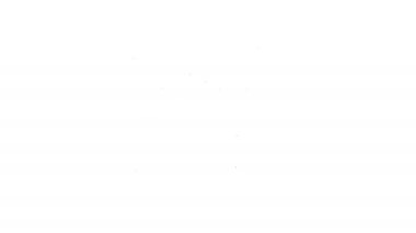 Beyaz arkaplanda siyah çizgi ses tanıma simgesi izole edildi. Kimlik tanıma için ses biyometrik kimlik doğrulaması. Siber güvenlik. 4K Video hareketli grafik canlandırması