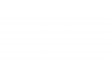 Siyah çizgi göz tarama simgesi beyaz arkaplanda izole edildi. Göz taraması yapılıyor. Güvenlik kontrol sembolü. Siber göz işareti. 4K Video hareketli grafik canlandırması