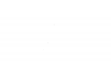 Psikoloji ikonundaki soruna siyah çizgi çözümü beyaz arka planda izole edildi. Bulmaca. Akıl sağlığı terapisi. 4K Video hareketli grafik canlandırması