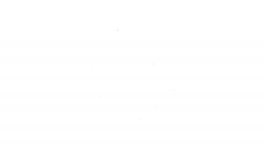 Siyah Hat Çevrimiçi Psikolojik Danışmanlık Mesafesi simgesi beyaz arkaplanda izole edildi. Psikoterapi, psikolojik yardım, online psikiyatrist danışmanlığı. 4K Video hareketli grafik canlandırması