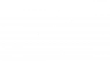 Siyah çizgi Stopwatch simgesi beyaz arkaplanda izole edildi. Zaman göstergesi. Kronometre işareti. 4K Video hareketli grafik canlandırması